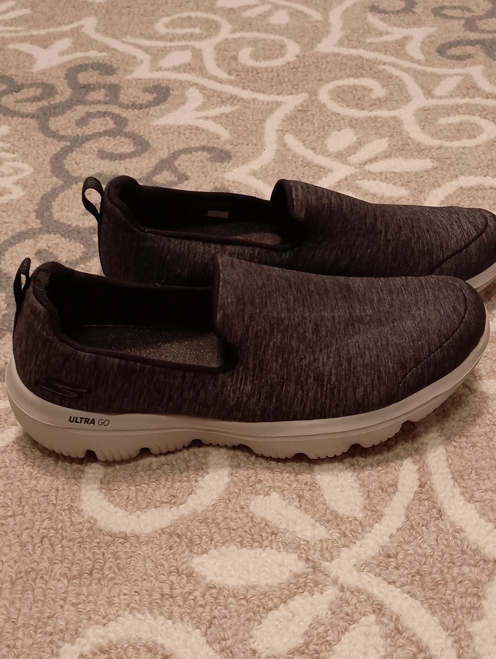 Skechers Slip-On Ultra Go Casual Loafers - Charcoal